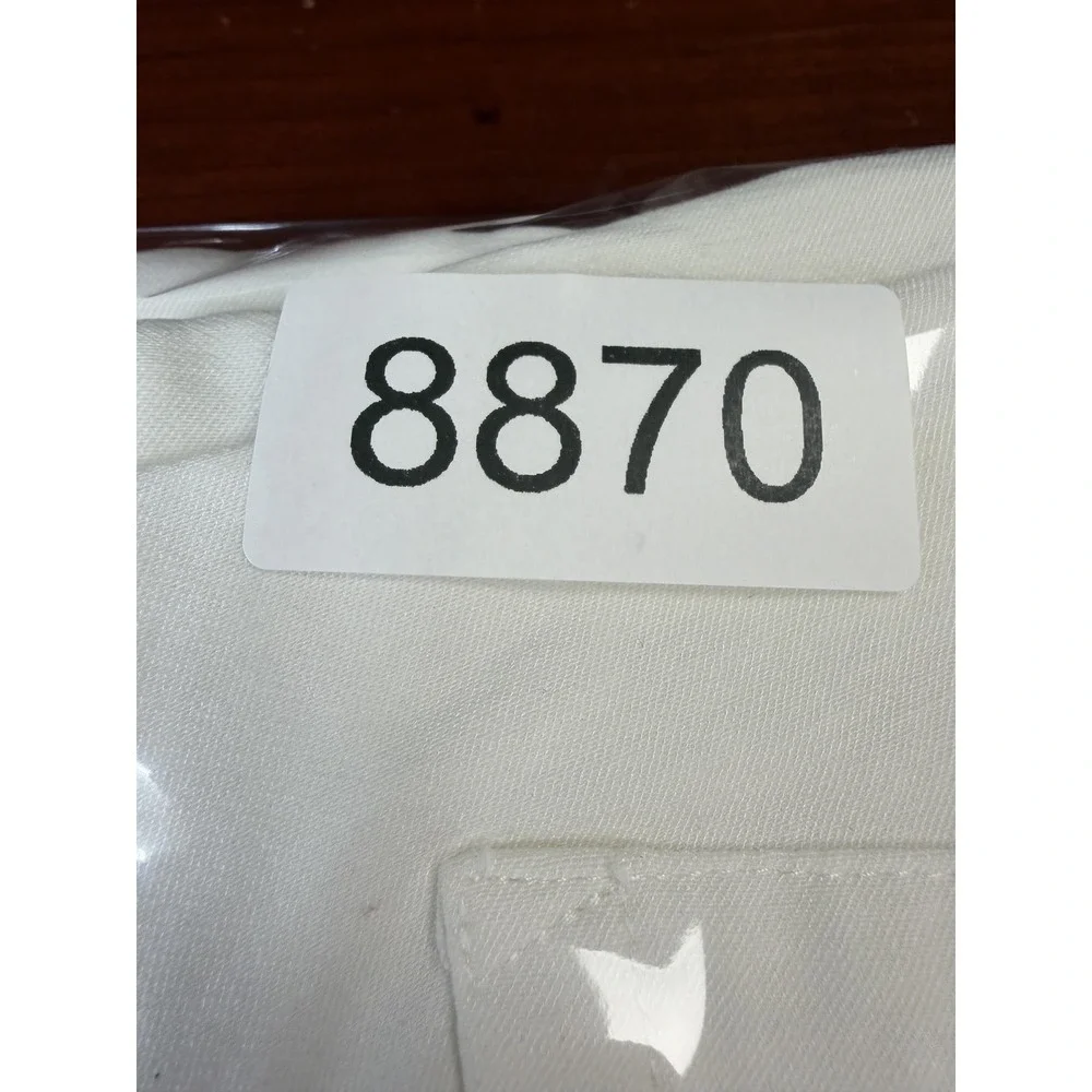 J. McLaughlin Womens 8 White Pull-On Straight Leg Stretch Pants Pockets - Picture 12 of 12